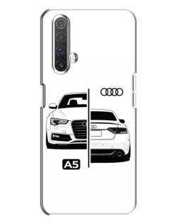 Чехол для Realme X3 с картинкой «Audi — контрастный дизайн»