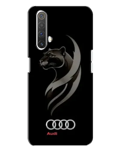 Чехол для Realme X3 с картинкой «Графика — пантера и Audi»