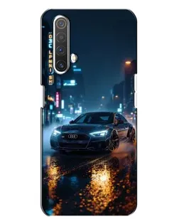 Чехол для Realme X3 с картинкой «Ночной город и Audi»