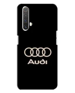 Чехол для Realme X3 с картинкой «Audi — золотой логотип»