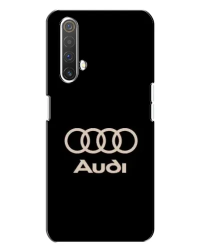 Чехол для Realme X3 с картинкой «Audi — золотой логотип»