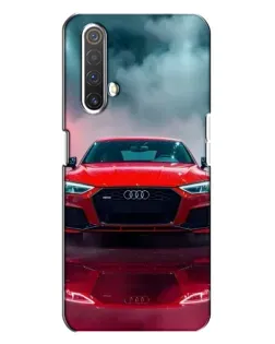 Чехол для Realme X3 с картинкой «Audi RS — красный стиль»
