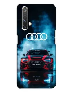 Чехол для Realme X3 с картинкой «Audi Sport — неон»