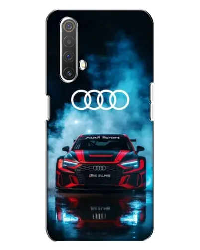 Чехол для Realme X3 с картинкой «Audi Sport — неон»