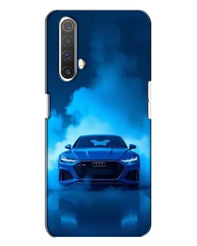 Чехол для Realme X3 с картинкой «Audi — голубая энергия»