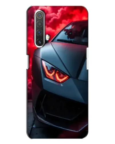 Чехол для Realme X3 с картинкой «Lamborghini красное сияние»