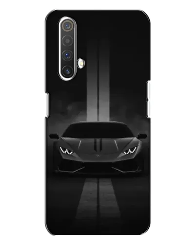 Чехол для Realme X3 с картинкой «Lamborghini симметрия дорог»
