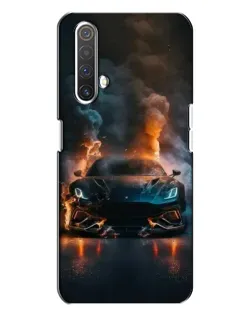 Чехол для Realme X3 с картинкой «Lamborghini дымная эстетика»