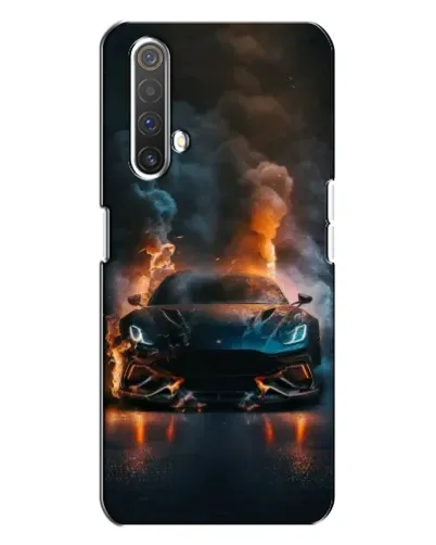 Чехол для Realme X3 с картинкой «Lamborghini дымная эстетика»