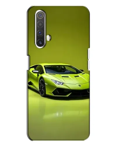 Чехол для Realme X3 с картинкой «Салатовый Lamborghini Huracan»