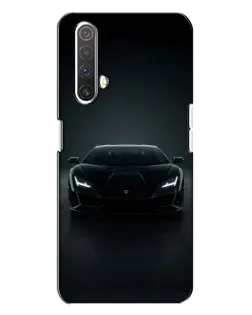 Чехол для Realme X3 с картинкой «Черный Lamborghini Aventador»