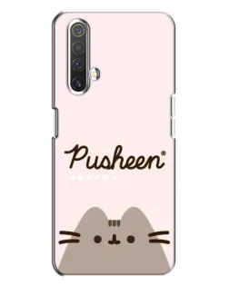 Чехол для Realme X3 с картинкой «Pusheen логотип»