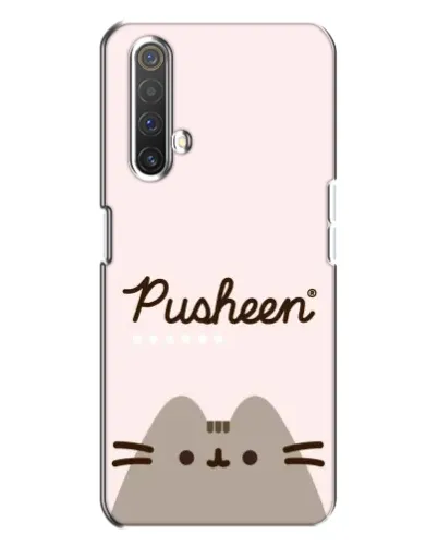 Чехол для Realme X3 с картинкой «Pusheen логотип» Чехол для Realme X3 с картинкой «Pusheen логотип»