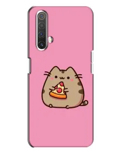 Чехол для Realme X3 с картинкой «Пушин с пиццей»