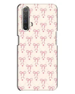 Чехол для Realme X3 с картинкой «Розовые бантики Coquette»