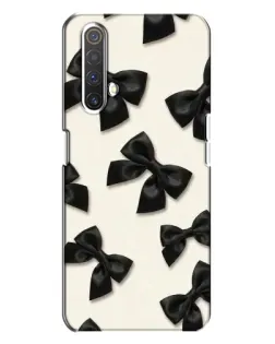 Чехол для Realme X3 с картинкой «Черные бантики»