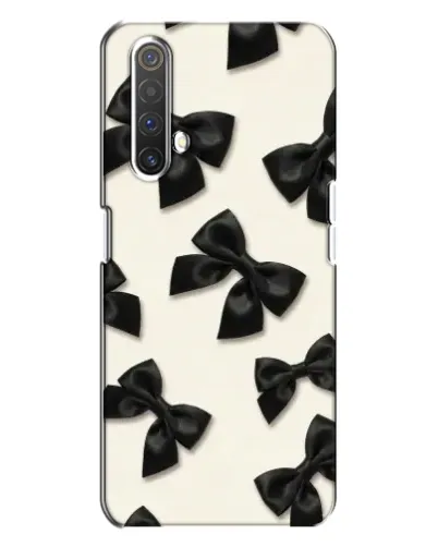 Чехол для Realme X3 с картинкой «Черные бантики»