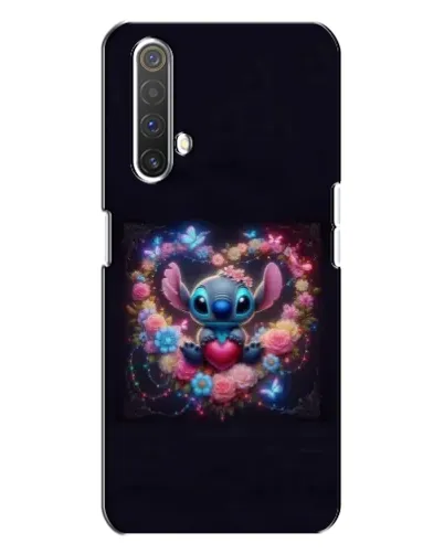 Чехол для Realme X3 с картинкой «Stitch в цветах» Чехол для Realme X3 с картинкой «Stitch в цветах»