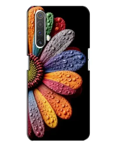 Чехол для Realme X3 с картинкой «Радужный цветок»