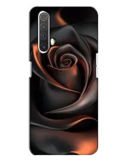 Чехол для Realme X3 с картинкой «Шелковая черная роза»