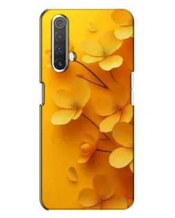 Чехол для Realme X3 с картинкой «Золотые лепестки»