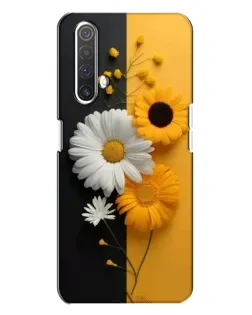 Чехол для Realme X3 с картинкой «Подсолнух и ромашка»