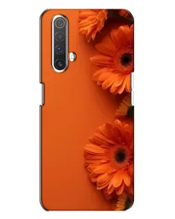 Чехол для Realme X3 с картинкой «Оранжевые герберы»