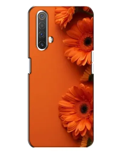 Чехол для Realme X3 с картинкой «Оранжевые герберы»