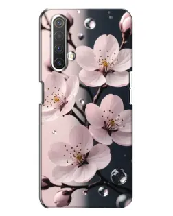 Чехол для Realme X3 с картинкой «Нежная сакура и капли»