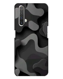 Чохол для Realme X3 з картинкою «Темний абстрактний камуфляж»