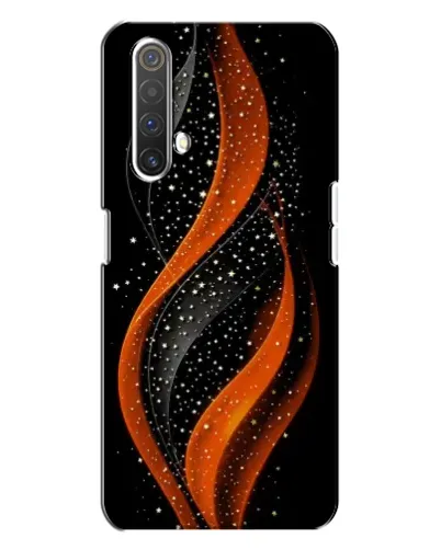 Чехол для Realme X3 с картинкой «Огненная звездная волна»