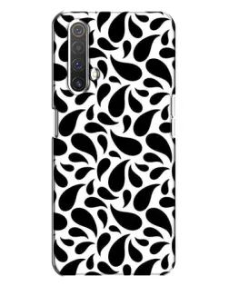 Чехол для Realme X3 с картинкой «Контрастные черные капли»