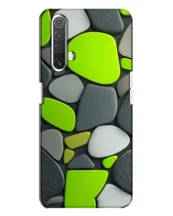 Чехол для Realme X3 с картинкой «Яркая неоновая галька»