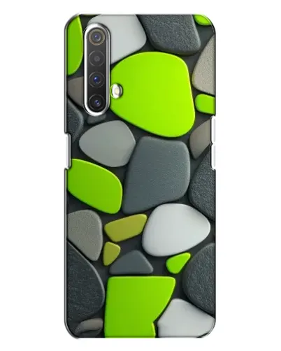 Чехол для Realme X3 с картинкой «Яркая неоновая галька»