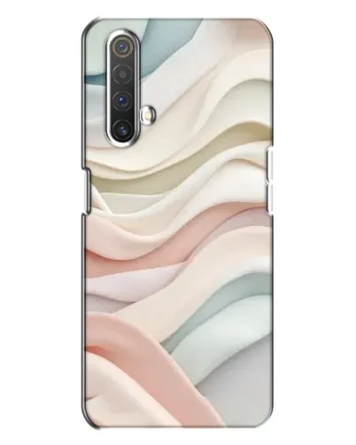 Чехол для Realme X3 с картинкой «Пастельные нежные волны»
