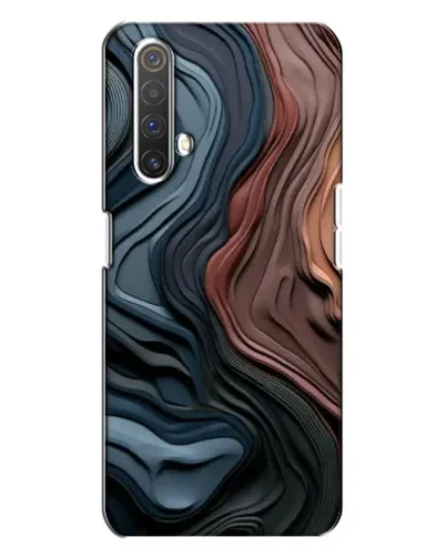 Чехол для Realme X3 с картинкой «Цветные волны каньона»