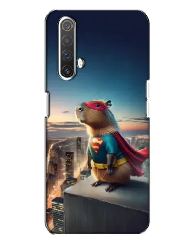 Чехол для Realme X3 с картинкой «Капи-мен супергерой»
