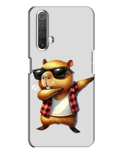 Чехол для Realme X3 с картинкой «Капибара рэпер даб»
