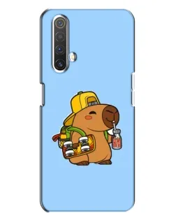 Чехол для Realme X3 с картинкой «Капибара на скейте»