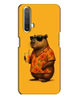 Чехол для Realme X3 с картинкой «Капибара на отдыхе»