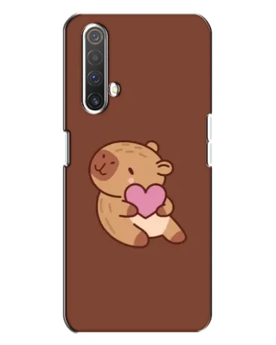 Чехол для Realme X3 с картинкой «Капибара с сердцем»