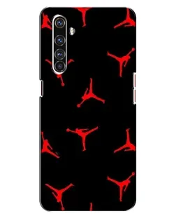 Чехол для Realme X50 Pro с картинкой «Jordan Red Pattern»