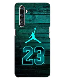 Чехол для Realme X50 Pro с картинкой «Jordan Cyan 23»