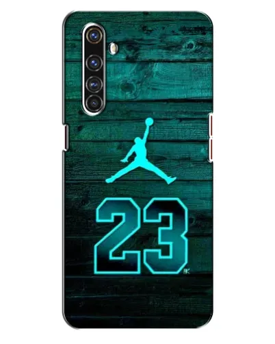 Чехол для Realme X50 Pro с картинкой «Jordan Cyan 23»