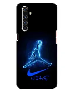 Чехол для Realme X50 Pro с картинкой «Jordan Neon Blue»