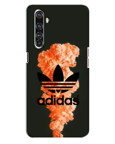 Чехол для Realme X50 Pro с картинкой «Оранжевый дым Adidas»