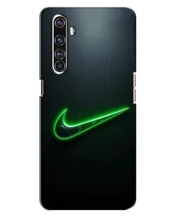 Чехол для Realme X50 Pro с картинкой «Неоновый контур Nike»