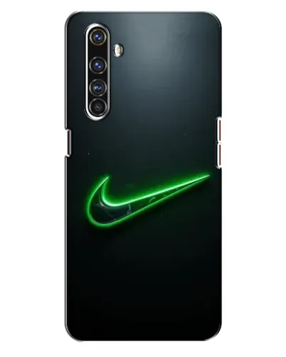 Чехол для Realme X50 Pro с картинкой «Неоновый контур Nike»