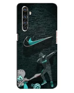Чехол для Realme X50 Pro с картинкой «Спортивный арт Nike»