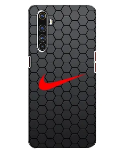 Чехол для Realme X50 Pro с картинкой «Nike — карбоновая сетка»